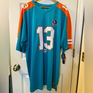 Majestic Dan Marino Miami Dolphins Hall of Fame Jersey XXLT NWT